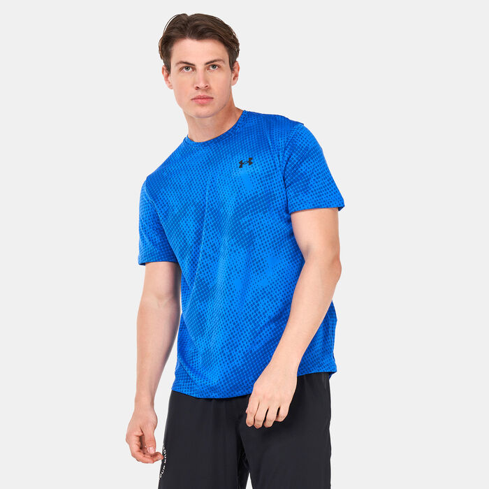 Under Armour Men's Training Vent Jacquard T-Shirt Blue Under Armour Men's Training Vent Jacquard T-Shirt Blue image number 0