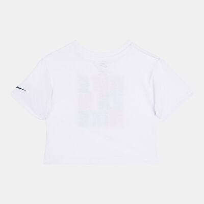 Nike Kids' Snackpack Boxy T-Shirt White Nike Kids' Snackpack Boxy T-Shirt White
