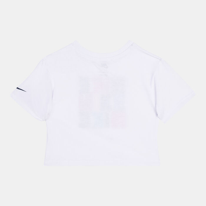 Nike Kids' Snackpack Boxy T-Shirt White Nike Kids' Snackpack Boxy T-Shirt White image number 1