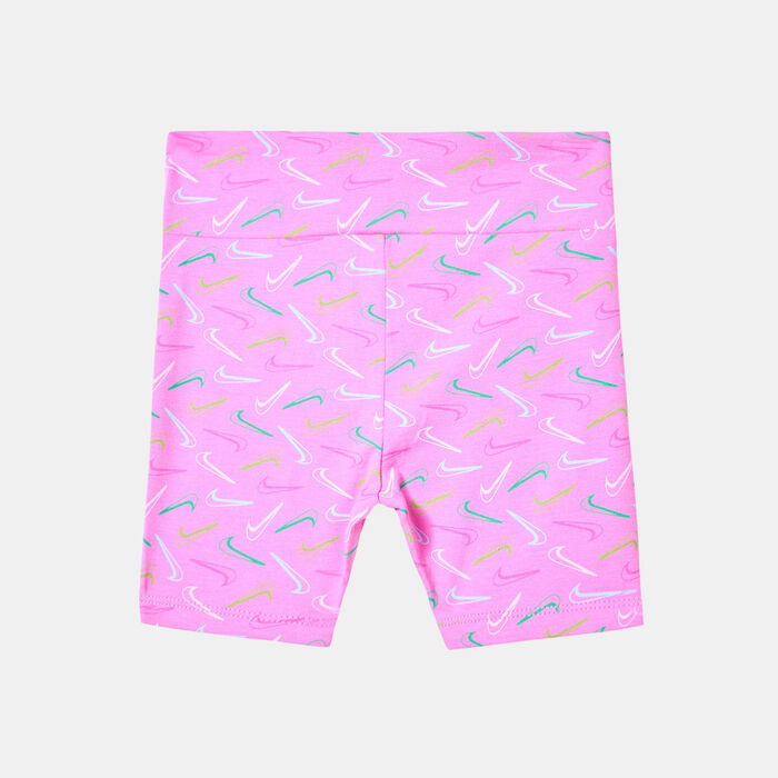 Nike Kids' Swoosh Logo Bike Shorts (Baby and Toddler) Pink Nike Kids' Swoosh Logo Bike Shorts (Baby and Toddler) Pink image number 1