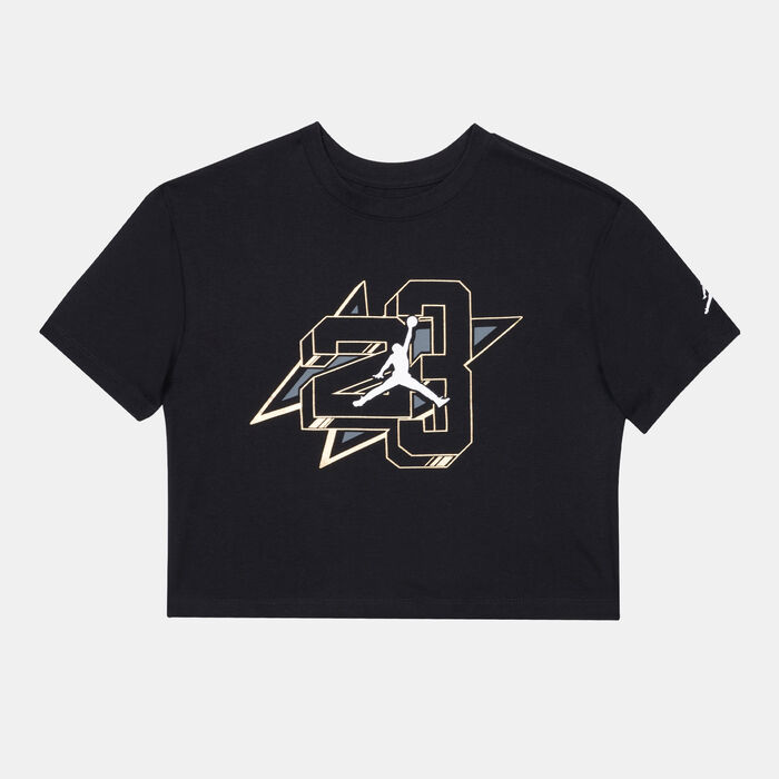 Jordan Kids' Jumpman Shine T-Shirt Black Jordan Kids' Jumpman Shine T-Shirt Black image number 0