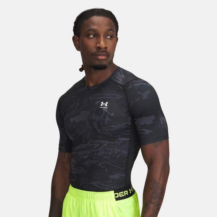 Under Armour Men's HeatGear Graphic Printed Training T-Shirt Black image number 0