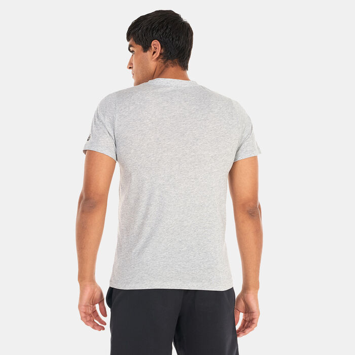 New Balance Men's Heathertech Graphic T-Shirt Blue New Balance Men's Heathertech Graphic T-Shirt Blue image number 1