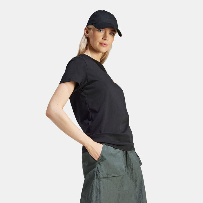 adidas Women's Flower Pack Graphic T-Shirt Black adidas Women's Flower Pack Graphic T-Shirt Black image number 2