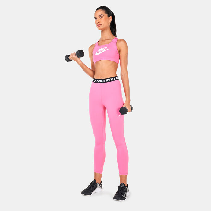 Nike Women's Dri-FIT Swoosh Sports Bra Pink Nike Women's Dri-FIT Swoosh Sports Bra Pink image number 2