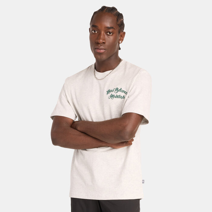 New Balance Men's Athletics League T-Shirt Grey New Balance Men's Athletics League T-Shirt Grey image number 0