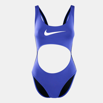 Nike Swim Women's Wild Cut-Out One-Piece Swimsuit Multi