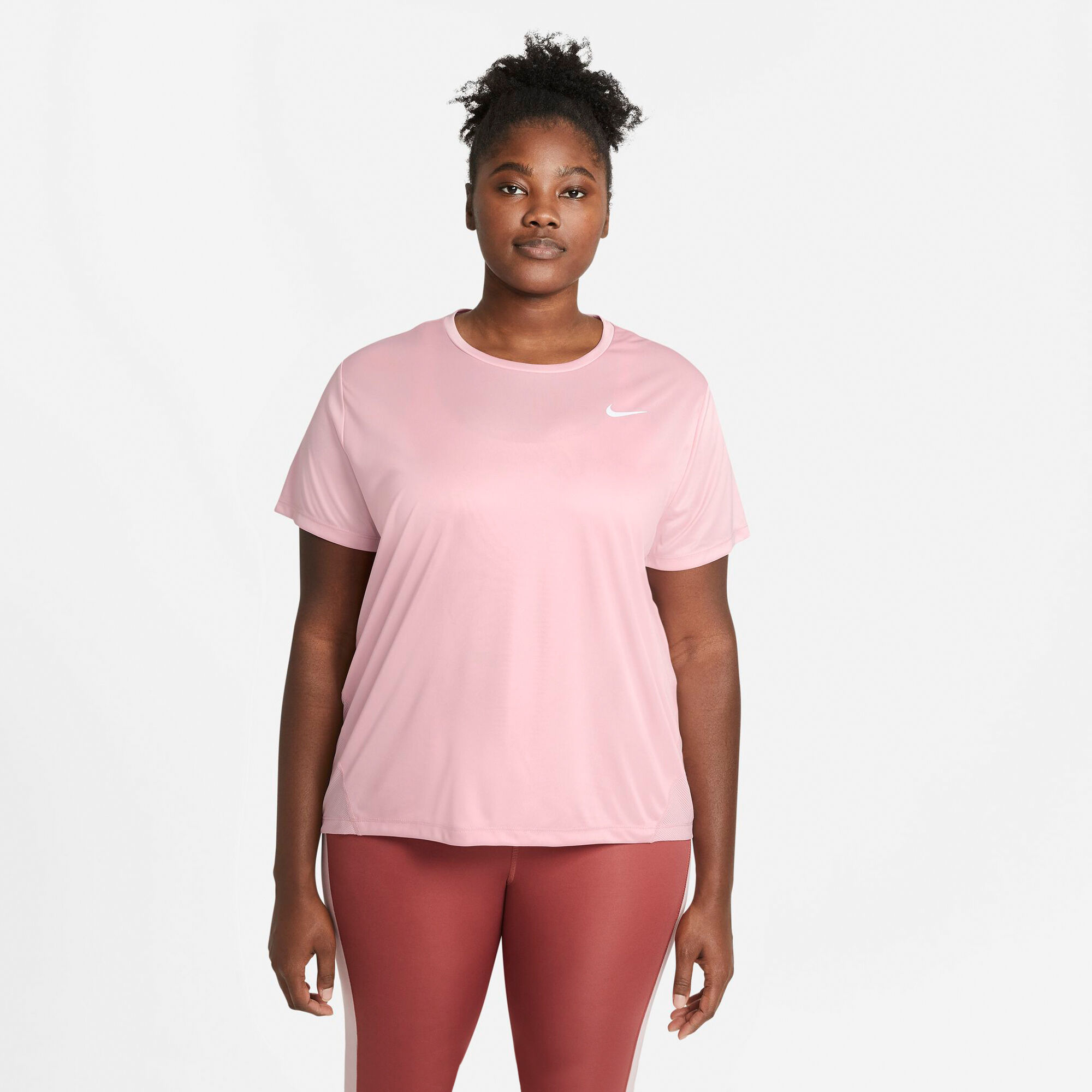 Women s Miler Running T Shirt Plus Size Pink Nike in Qatar SSS