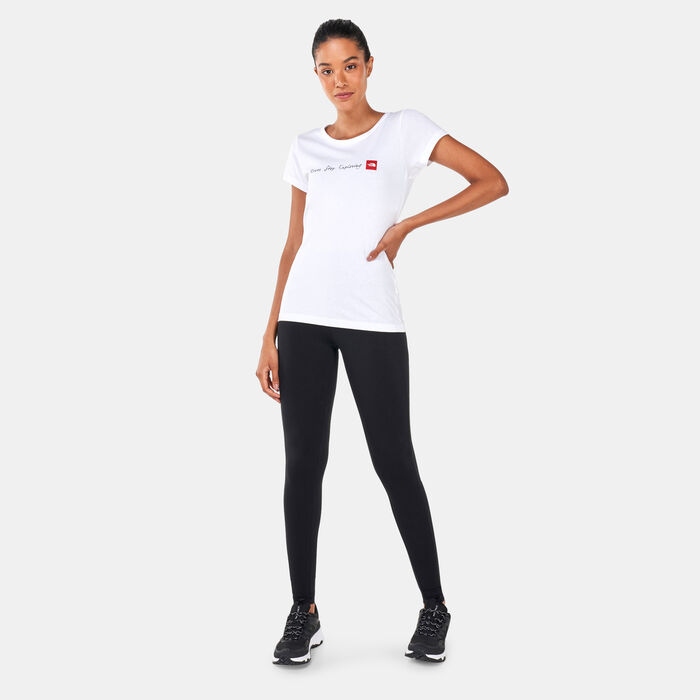 The North Face Women's Never Stop Exploring T-Shirt White The North Face Women's Never Stop Exploring T-Shirt White image number 2