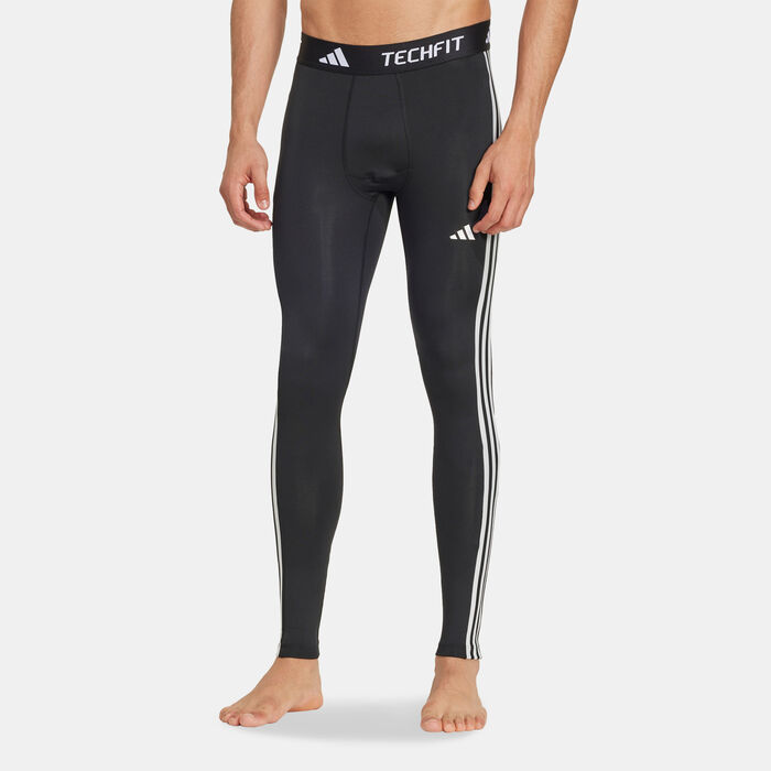 adidas Men's Techfit Training Compression Leggings Black image number 0