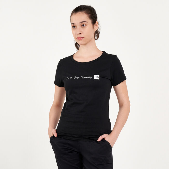 The North Face Women's Never Stop Exploring T-Shirt Black The North Face Women's Never Stop Exploring T-Shirt Black image number 0