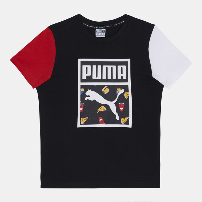 PUMA Kids' Classics Story T-Shirt Black PUMA Kids' Classics Story T-Shirt Black image number 0