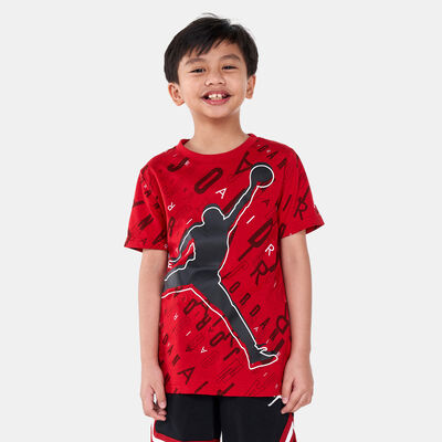 Jordan Kids' JM Allover Print T-Shirt Red