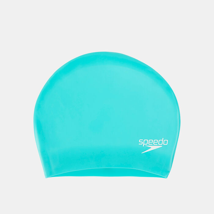 Speedo Long Hair Swimming Cap Green image number 0