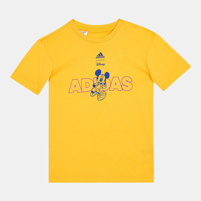 adidas Kids' x Disney Mickey Mouse T-Shirt yellow adidas Kids' x Disney Mickey Mouse T-Shirt yellow image number 0