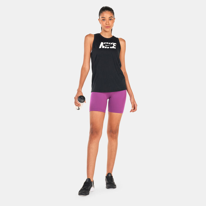 Nike Women's Dri-FIT Icon Clash Tank Top Black Nike Women's Dri-FIT Icon Clash Tank Top Black image number 2