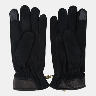 Timberland Men's Nubuck With Touch Tips Gloves Black Timberland Men's Nubuck With Touch Tips Gloves Black