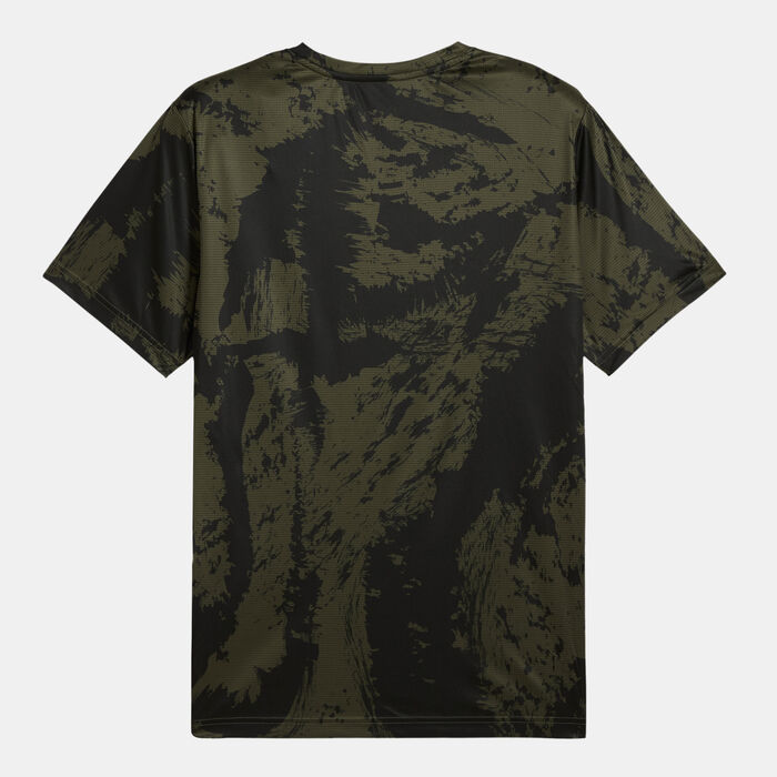 PUMA Men's Train All Day Printed Training T-Shirt Green PUMA Men's Train All Day Printed Training T-Shirt Green image number 1