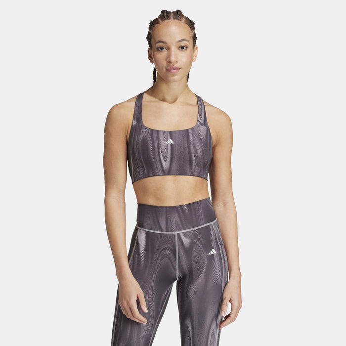 adidas Women's Powerimpact Medium-Support Training Bra Grey adidas Women's Powerimpact Medium-Support Training Bra Grey image number 0