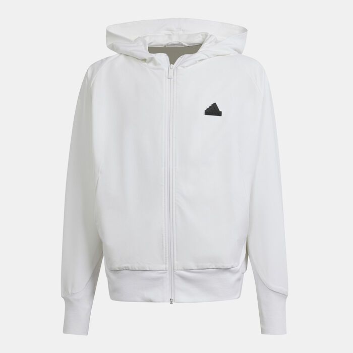 adidas Kids' ZNE Track Jacket White image number 1