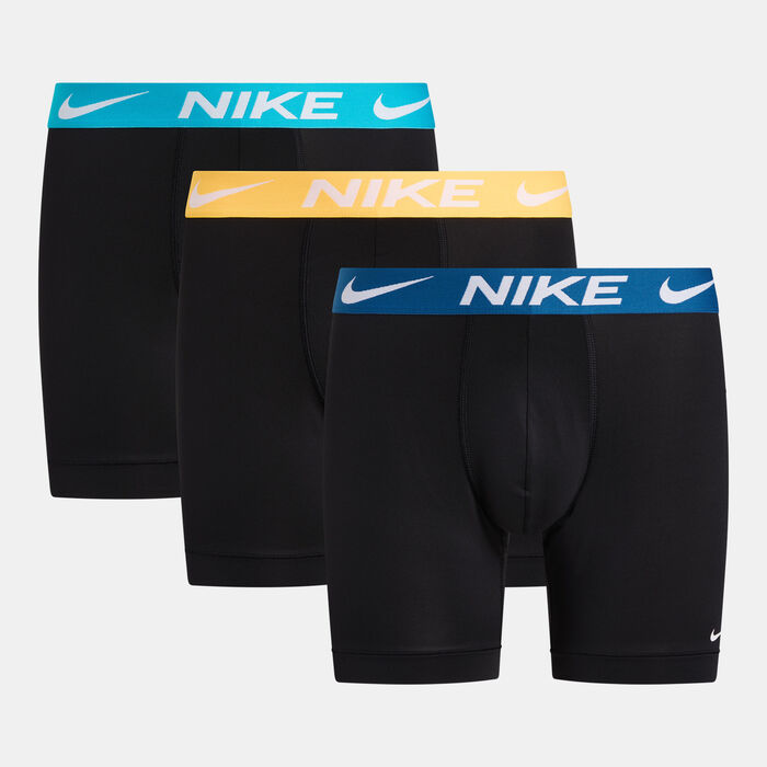 Nike Men's Dri-FIT Essential Micro Boxer Briefs (3 Pairs) Black Nike Men's Dri-FIT Essential Micro Boxer Briefs (3 Pairs) Black image number 0