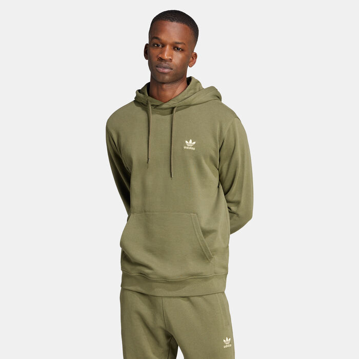 adidas Originals Men's Trefoil Essentials Hoodie Green adidas Originals Men's Trefoil Essentials Hoodie Green image number 0