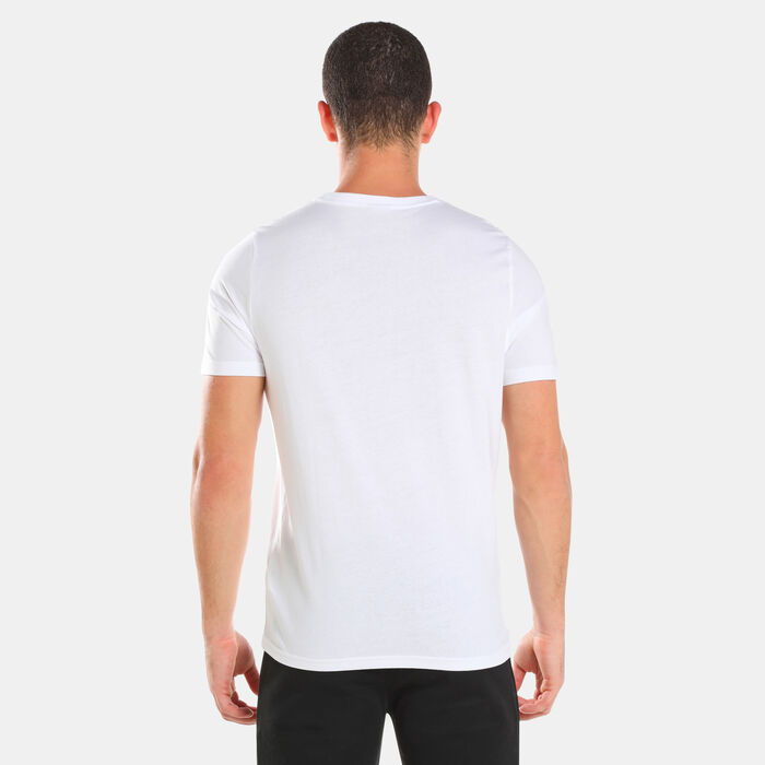 PUMA Men's Classics Classics Logo Interest T-Shirt White PUMA Men's Classics Classics Logo Interest T-Shirt White image number 1