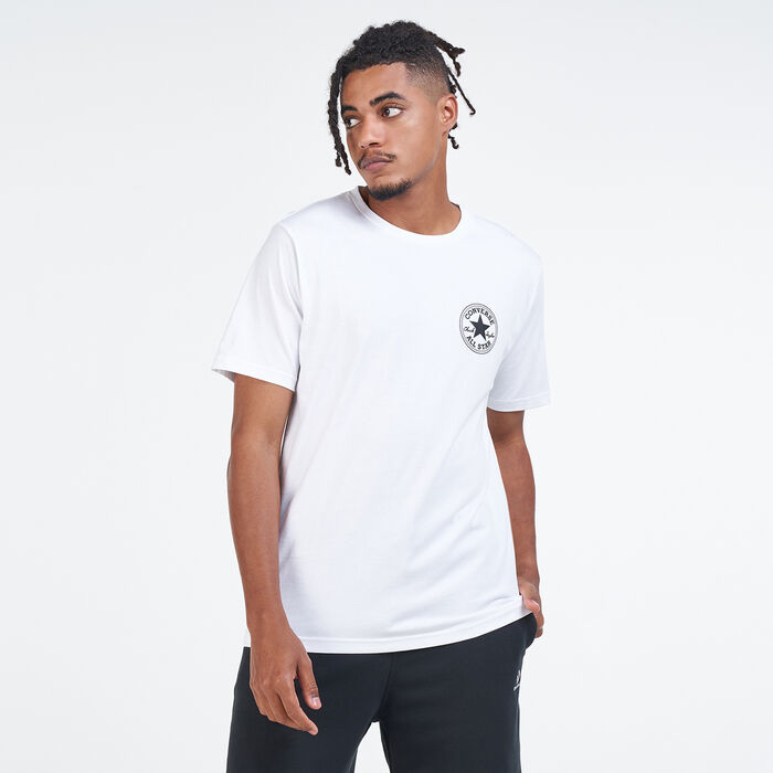 Converse Men's Puffed Chuck Patch T-Shirt White Converse Men's Puffed Chuck Patch T-Shirt White image number 1