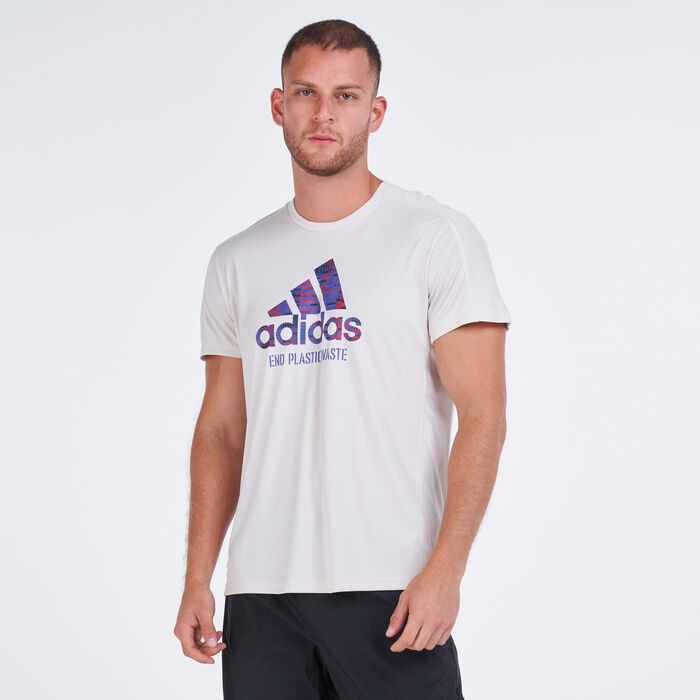 adidas Men's Run for the Oceans Graphic T-Shirt Mettalic adidas Men's Run for the Oceans Graphic T-Shirt Mettalic image number 0