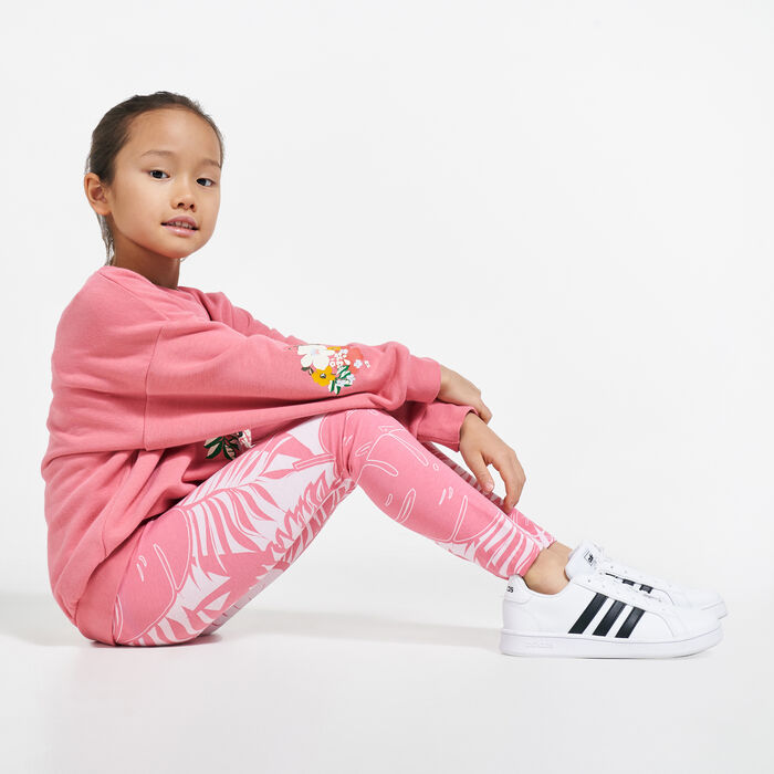 adidas Kids' Future Icons Leggings Pink adidas Kids' Future Icons Leggings Pink image number 2