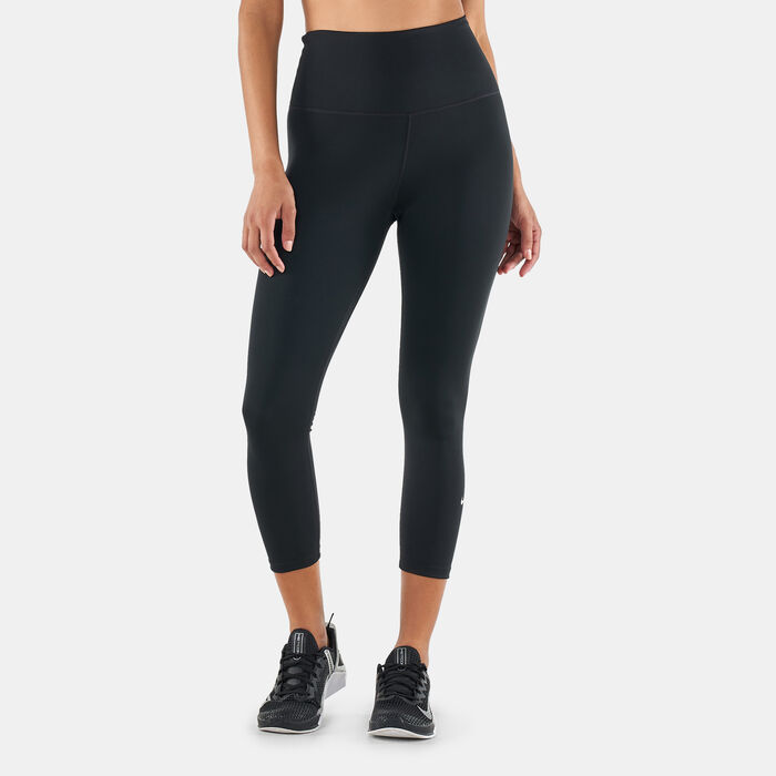 Nike Women's One Dri-FIT Cropped Leggings Black Nike Women's One Dri-FIT Cropped Leggings Black image number 0