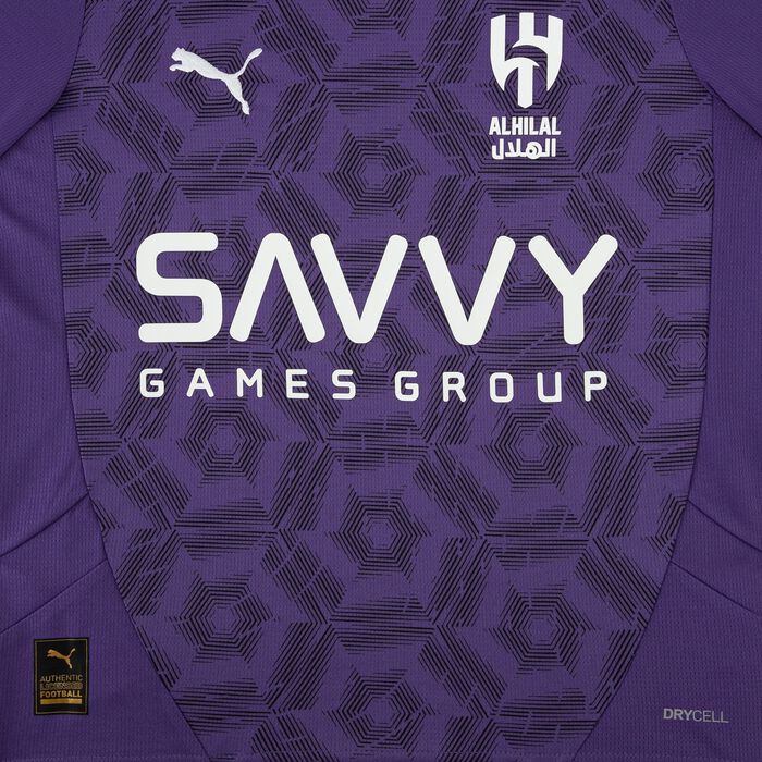 PUMA Kids' Al Hilal 24/25 Third Replica Football Jersey Purple PUMA Kids' Al Hilal 24/25 Third Replica Football Jersey Purple image number 2