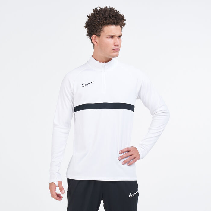 Nike Men's Dri-FIT Academy Football Drill Top White Nike Men's Dri-FIT Academy Football Drill Top White image number 0