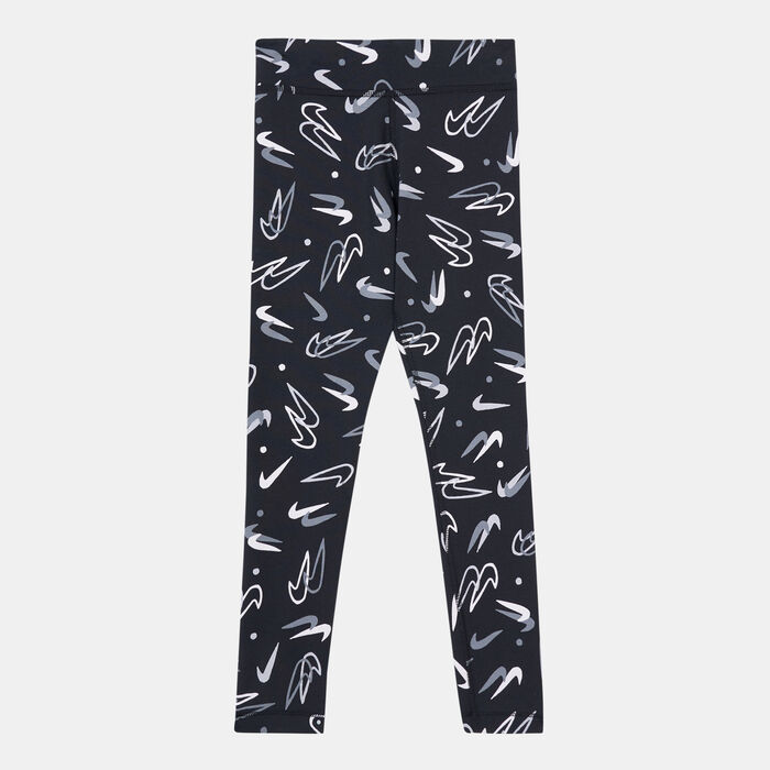 Nike Kids' Sportswear Essential Mid-Rise Leggings (Older Kids) Black Nike Kids' Sportswear Essential Mid-Rise Leggings (Older Kids) Black image number 0