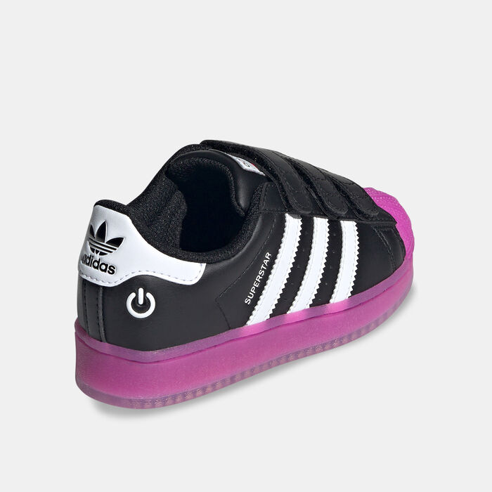 adidas Originals Kids' Superstar LED Lights Shoes Black adidas Originals Kids' Superstar LED Lights Shoes Black image number 2
