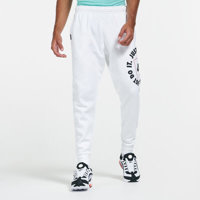 Nike Men's Sportswear Just Do It Sweatpants White Nike Men's Sportswear Just Do It Sweatpants White