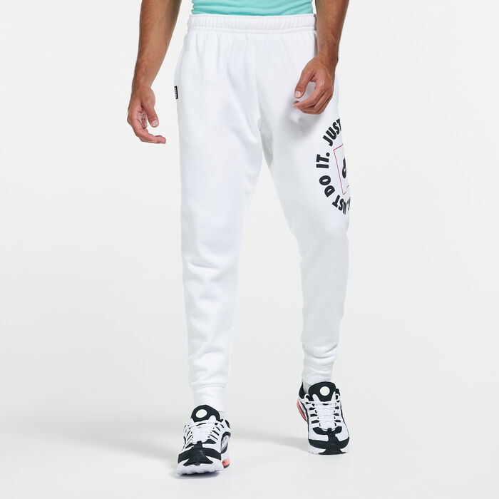 Nike Men's Sportswear Just Do It Sweatpants White Nike Men's Sportswear Just Do It Sweatpants White image number 0
