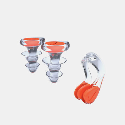 Nike Swim Swimming Nose Clip And Ear Plug Set Orange