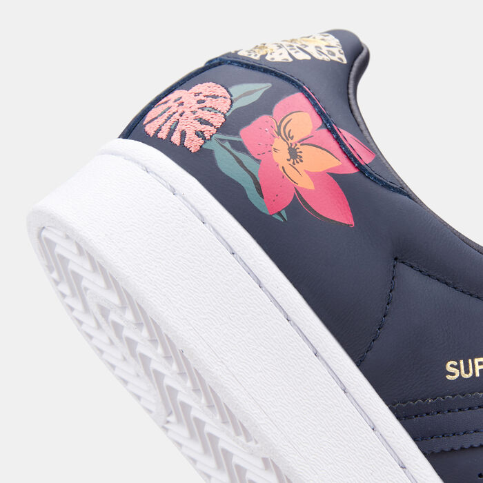 adidas Originals Women's Superstar Shoe Blue adidas Originals Women's Superstar Shoe Blue image number 4