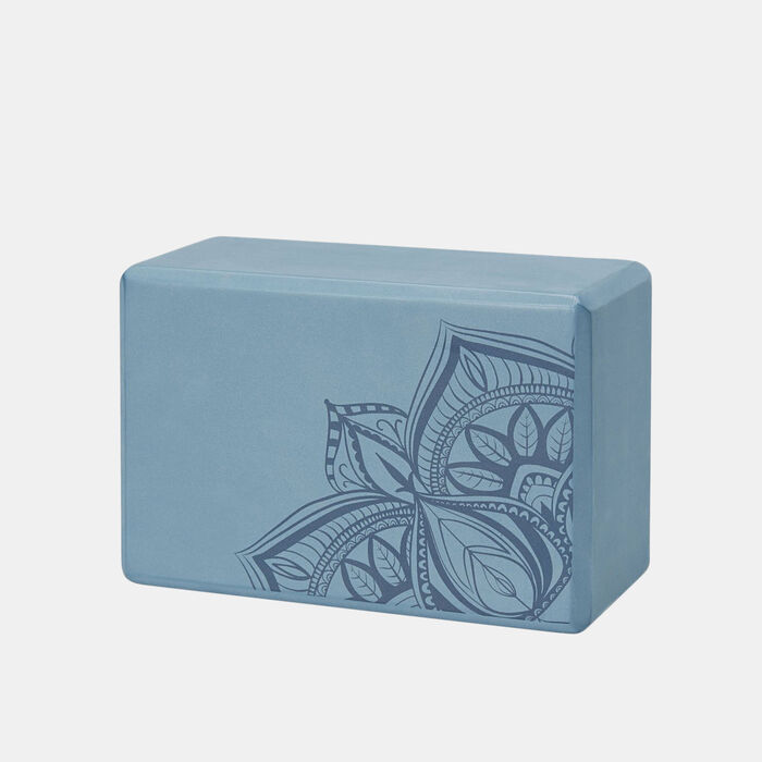 Gaiam Printed Yoga Block Blue image number 0