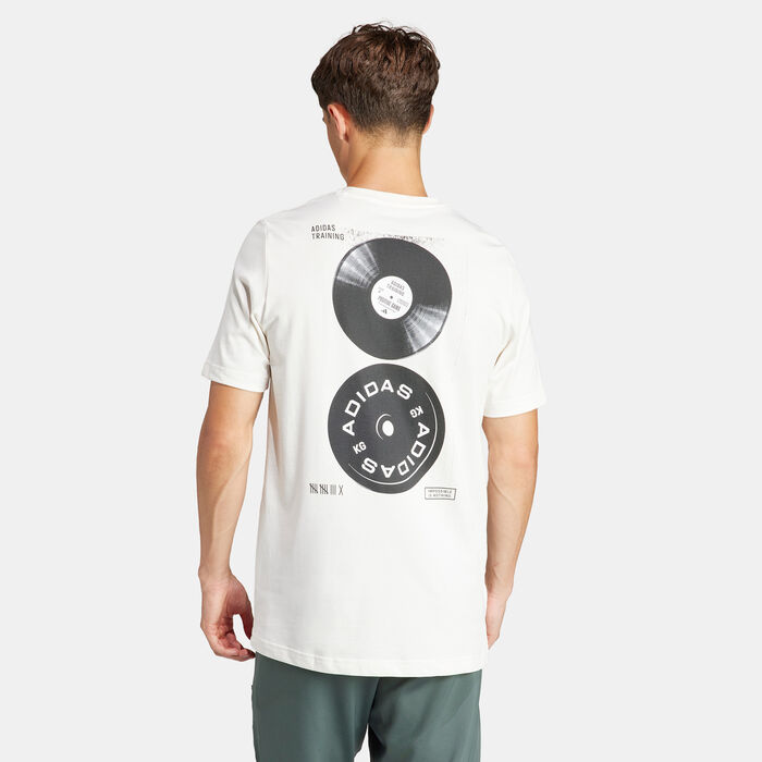 adidas Men's AEROREADY Strength Graphic Training T-Shirt White adidas Men's AEROREADY Strength Graphic Training T-Shirt White image number 1