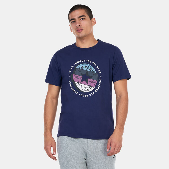 Converse Men's Chuck Taylor Patch Remix T-Shirt Blue image number 0