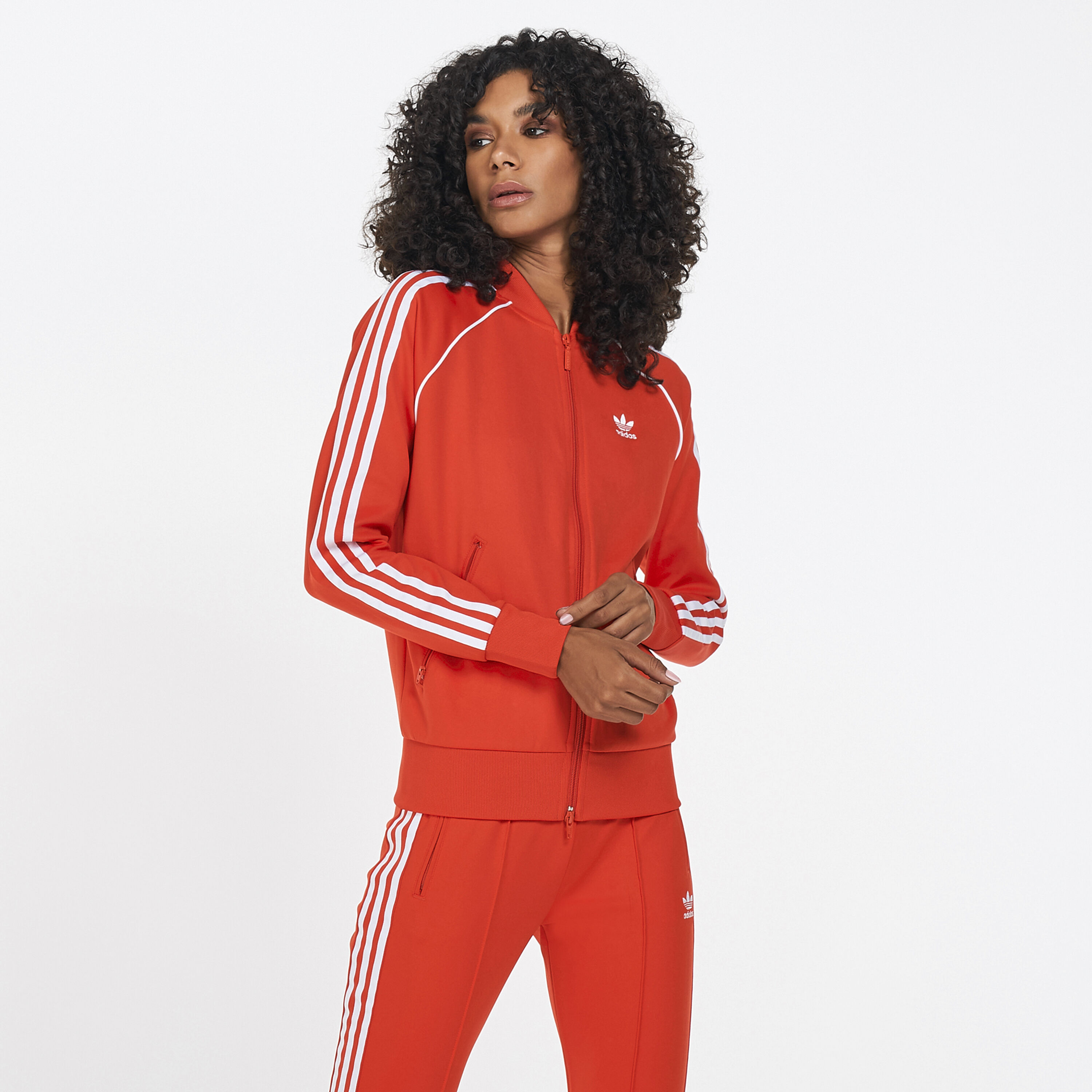 Adidas red sst jacket outlet