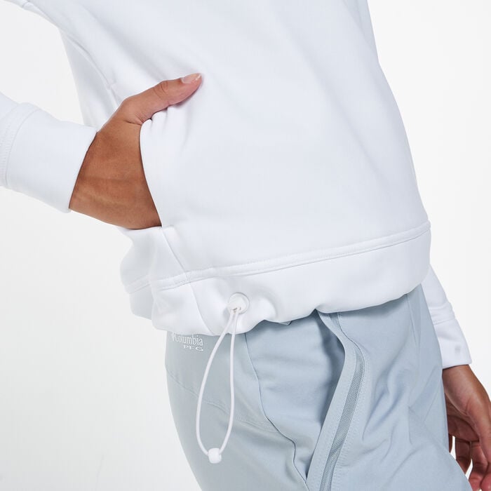 Columbia Women's Out-Shield™ Dry Fleece Hoodie White Columbia Women's Out-Shield™ Dry Fleece Hoodie White image number 3