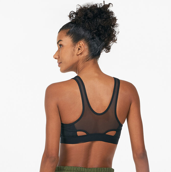 adidas Women's Believe This Camo Sports Bra Black adidas Women's Believe This Camo Sports Bra Black image number 1