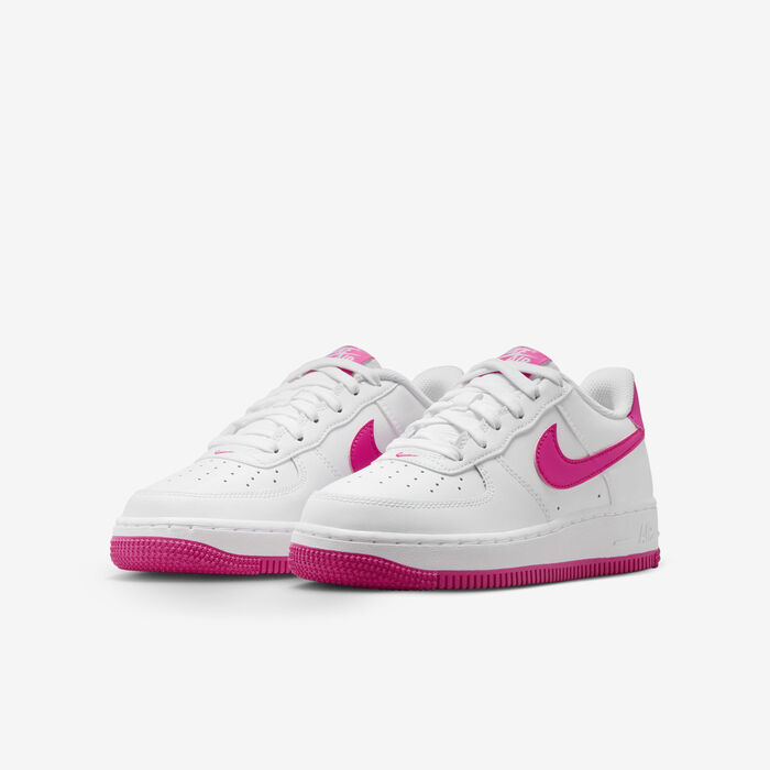 Nike Kids' Air Force 1 Shoes White image number 4