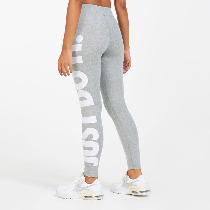 Nike Women's Sportswear Essential Just Do It Leggings Grey Nike Women's Sportswear Essential Just Do It Leggings Grey image number 1