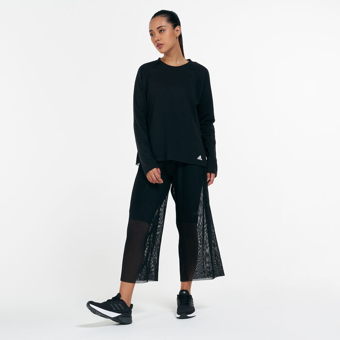 adidas Women's Dance Layering Sweatshirt Black image number 2