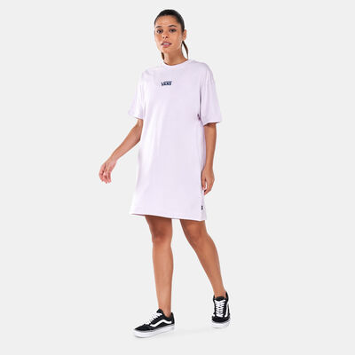Vans Women's Center Vee Tee Dress Purple Vans Women's Center Vee Tee Dress Purple