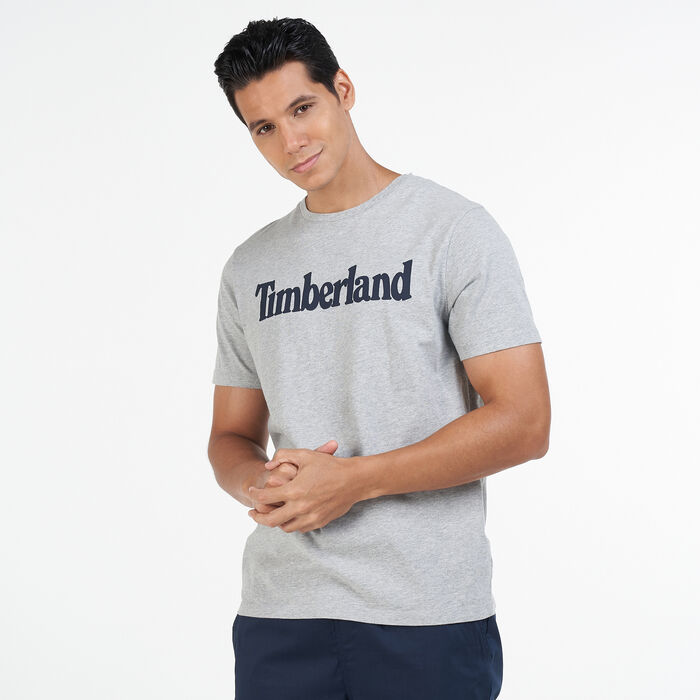 Timberland Men's Kennebec River Tree Linear T-Shirt Grey Timberland Men's Kennebec River Tree Linear T-Shirt Grey image number 0